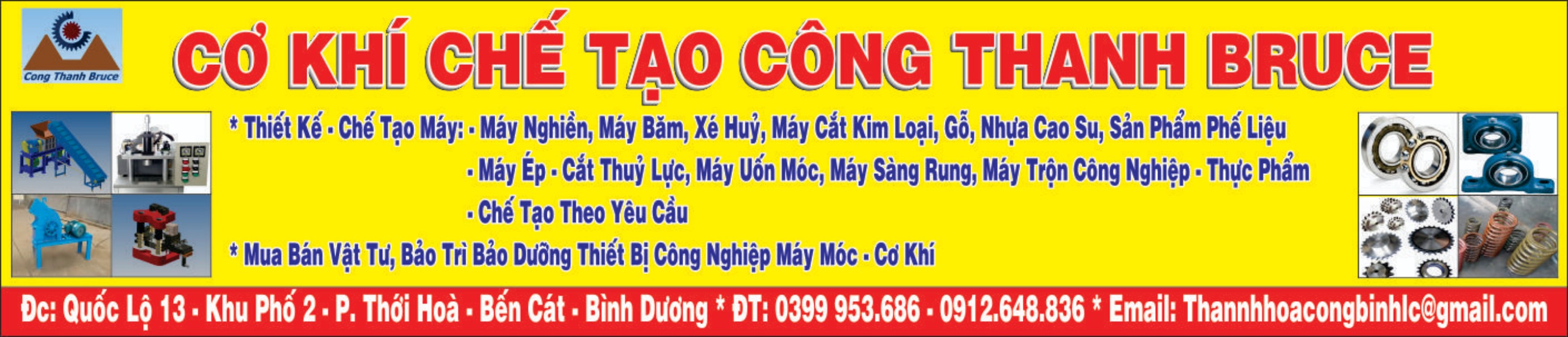 Công Thanh Bruce - Cơ Khí Chế Tạo Công Thanh Bruce